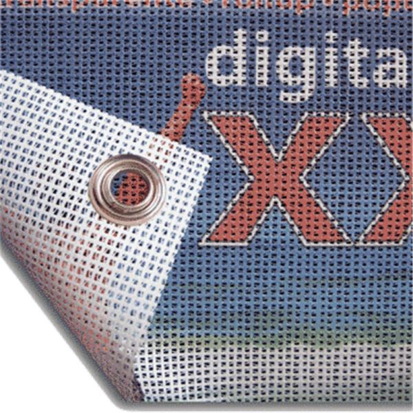 Easy Setup Fence Mesh Banners Withstand Strong Wind Reinforced Webbing