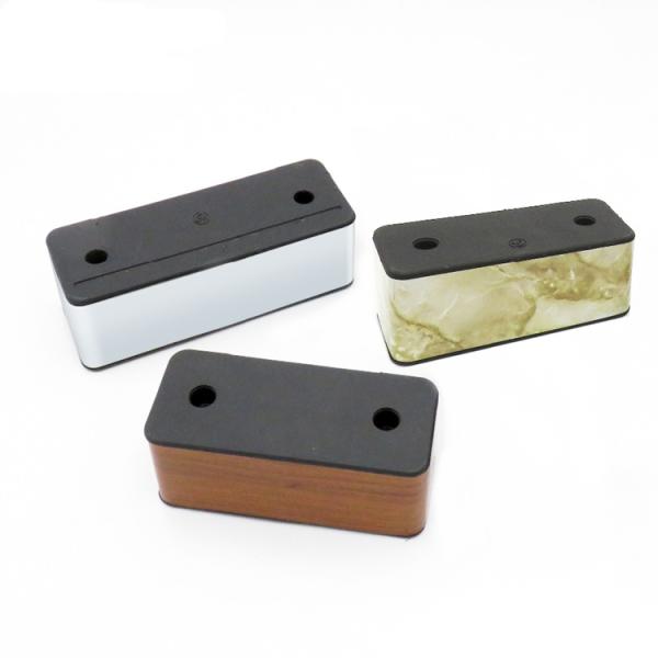 Wood Color Plastic Sofa Legs L180*W120*H45mm For Stainess Steel Sofa