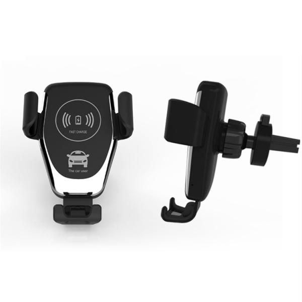 Customized Logo Flexible Car Phone Holder Qi Certified fast charging Wireless Charger 5V/9V 10W