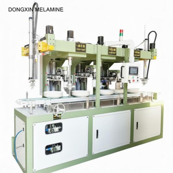 Three Seat Automatic Edge Grinding Machine For Melamine Tableware Edge Processing