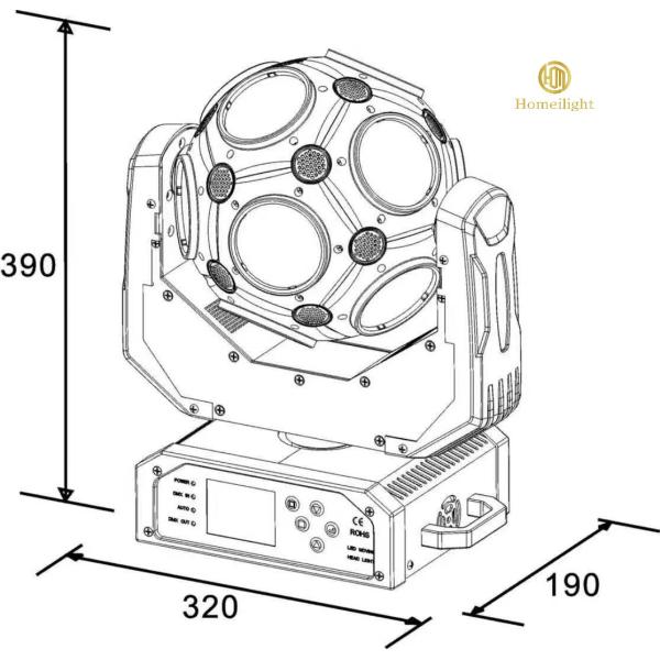 LED Professional LED Universe Ball Light DJ LED Football Light For Bar Night Club Party