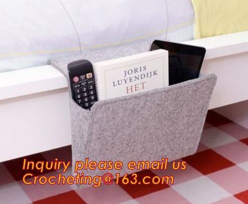 basket nursery storage felt diaper caddy, multi pocket felt diaper caddy bulk buy from China