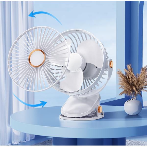 Convenient and Portable Personal Table Fan with USB Rechargeable Functionality