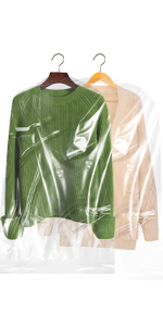 Clear Suit Bag, Plastic Dress Bags For Gowns Long, Dress Protector Zippered Garment Covers For Closet Storage