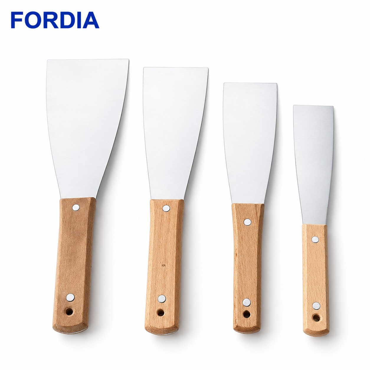 Offset Printing Stainless Steel Ink Knife With Wooden Handle