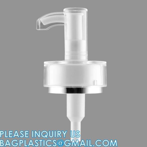 Shampoo Pump Bottle, Luxury Silver Cosmetic Packaging Face Cream Serum Essence Lotion Dispenser Pump Bottle