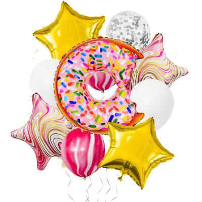 Balões da folha de alumínio do Pentagram da filhós dos desenhos animados para a decoração da festa de anos