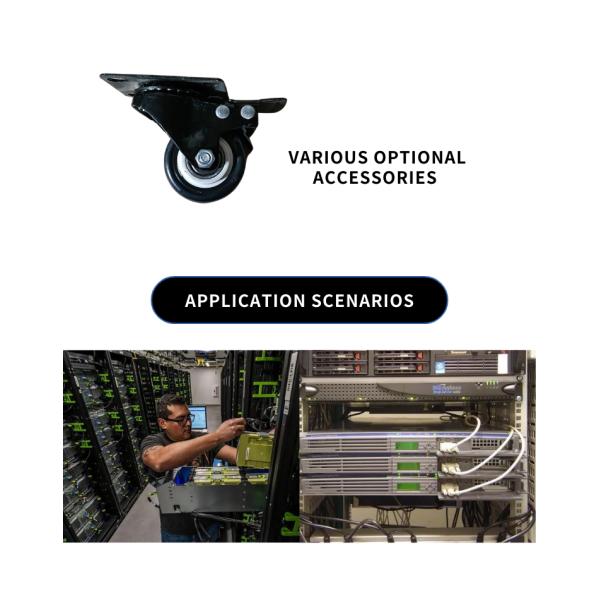 Black 27U Open Rack Perfect for 19inch Cabinet Standard Needs