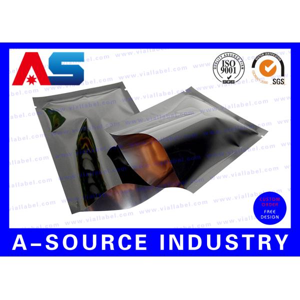 Support d'aluminium de Tablette vers le haut de l'emballage de boursouflure en plastique de poche sac zip-lock de papier aluminium noir de couleur de 9 * de 6 cm