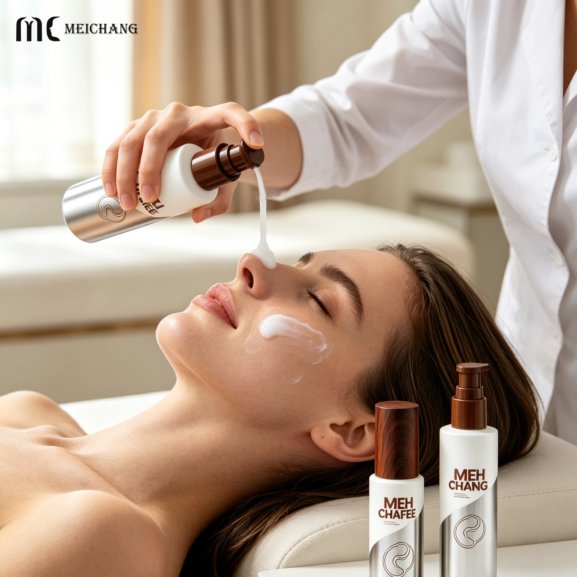 Custom Gradient Silver Electroplated Silk Screen Printed Frosted Glass Skincare Packaging Set with Multiple Dispensing Options
