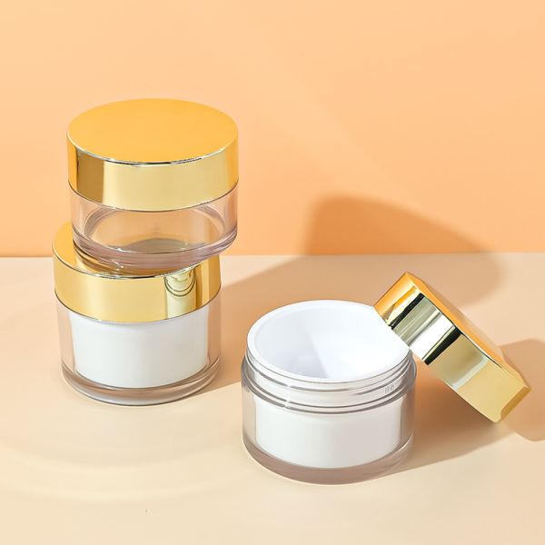 Food-Grade PET Plastic Cream Jar with Leak-Proof Screw Lid and Customizable Printing for Cosmetic and Skincare Packaging