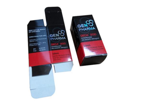 Pro Pharma 10ml Caixa de Papel para Medicamentos / Caixa para Frascos Logotipo Dourado Estampado 4 C Impressão