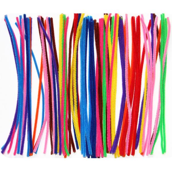 Pipe Cleaners, Chenille Stems for kids DIY material STEM craft kit 6mm X 30cm 12 inch hobbies hand-crafted material