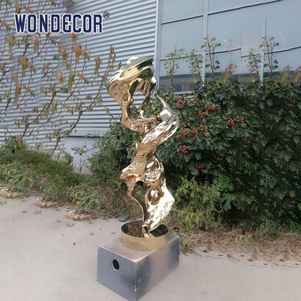 Large abstract outdoor plaza metal art the Taihu Lake rockery stainless steel sculpture