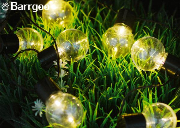 3.5M 10 LED Solar Bulbs String Lights Waterproof Clear Bulb For Garland Celebration