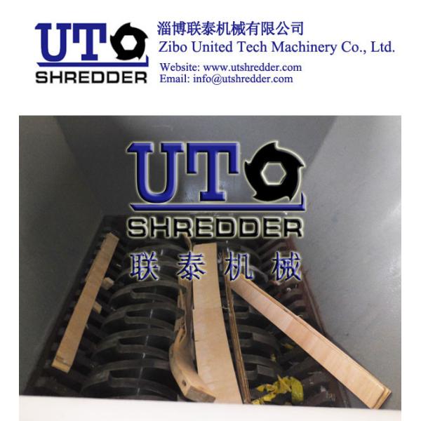 High strength waste wood board / wooded box/ waste furniture Shredding machine, Zibo Uited Tech Machinery  hot sales