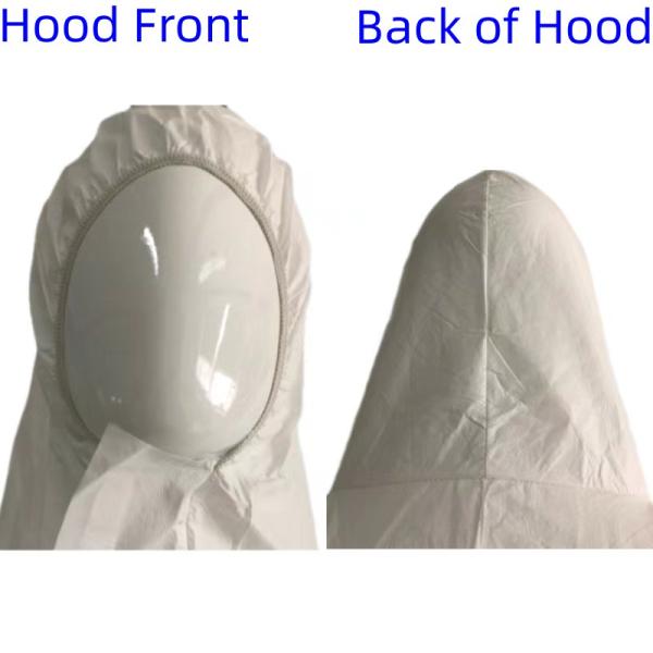 Zipper Closure CE Disposable White Microporous Protective Coverall For Breathability