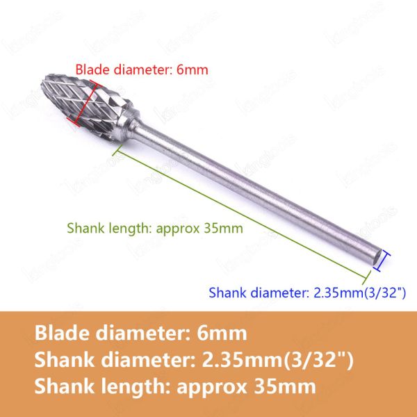 Sintered Tungsten Carbide Rotary Burr with 1/4