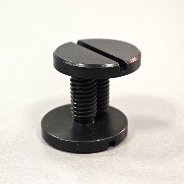 Comprimento 15 mm parafusos de cabeça de fenda de aço inoxidável com revestimento de zinco preto