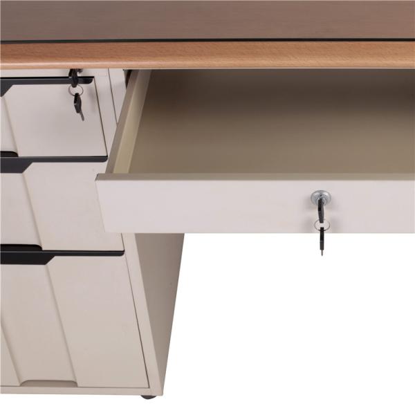 Modern Mdf Painting Wooden Work Desk Steel  Office Table  ODM Style