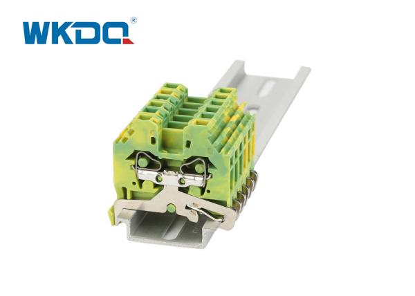 281-107 tipo elétrico universal cor verde resistente da mola da vibração do padrão do conector 4mm do bloco de terminais