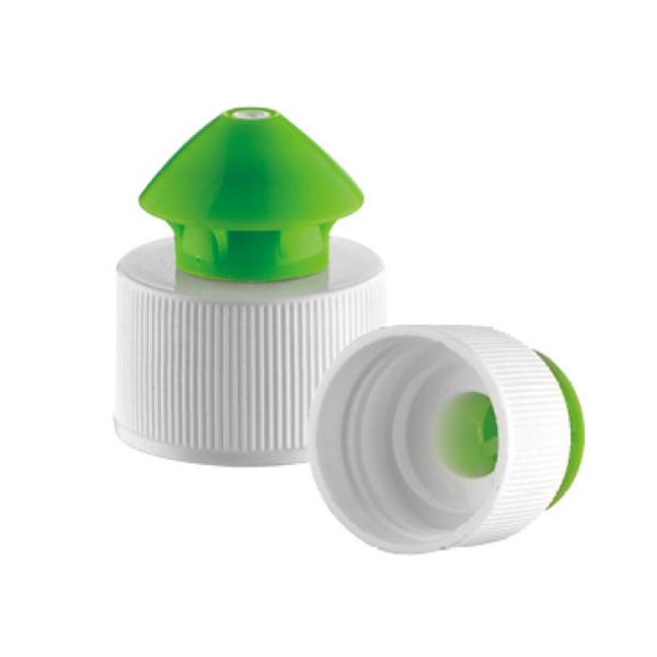 JL-CP103C 24/410 push pull bottle tops Ribbed Child Proof PP 24 410 Plastic Closure