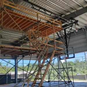 LDK Sports Equipment High Quality Backboard Ceiling Basketball Hoop Indoor