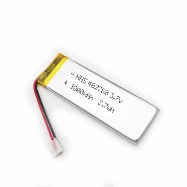 PL402780 UN38.3 CC CV 3.7V 1000mAh Li Polymer Battery