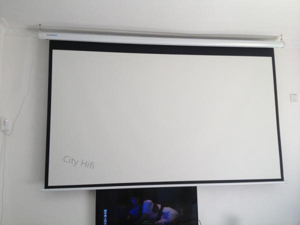 Big Projection Screen 150 inch Wall Mount Remote Control 16:9 Projector Screens Ultra 4K