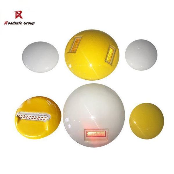 Ceramic Road Stud with Double Common Reflector and 20tons+ Anti-corrosion for Highway Safety