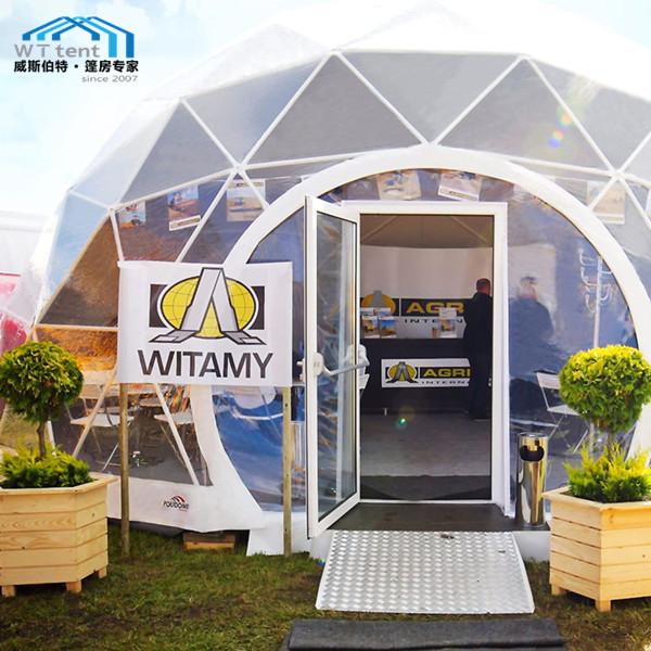 500 People Steel Geodesic Dome Tent , Interior Decoration Geodesic Event Domes