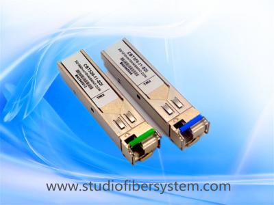 20KM  1310nm bidi 3G SDI Video SFP Optical Transceiver module for bidi broadcast SDI over dual independent LC fibers