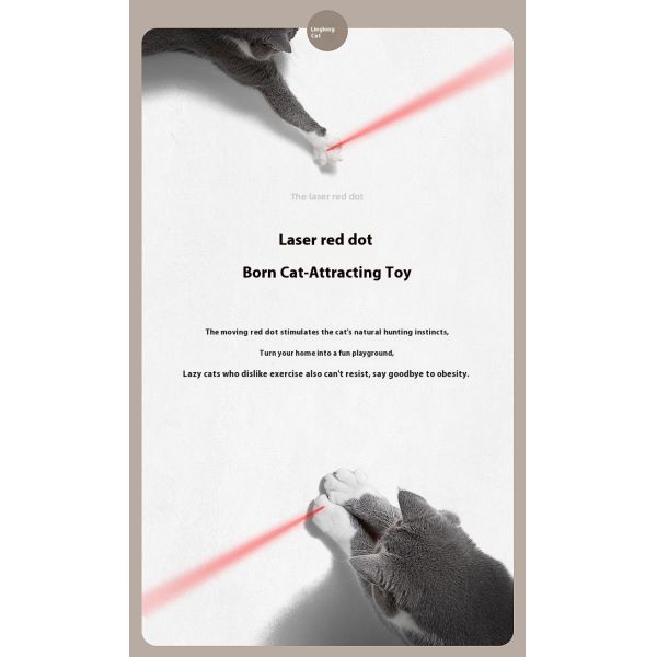 Smart Interactive Eco-Friendly Electric Teaser Cats Laser Toy Cute ABS Material Model Du-TC02 Mobile Phone APP Remote Control