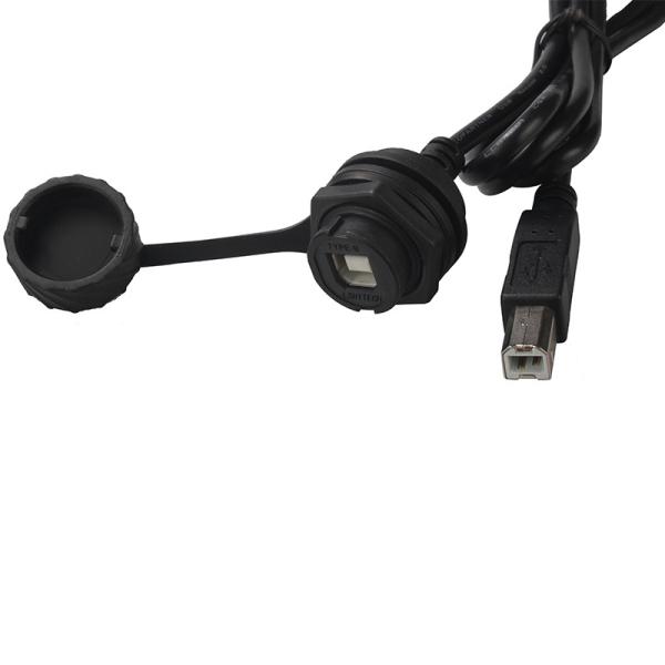 Homem de USB B ao cabo RJ45 impermeável fêmea para a impressora Signal Transmission