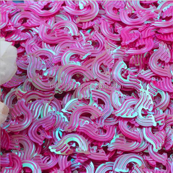 Sea Wave Sequined Fluorescent Pieces 18mm Glass Ball Stuffers and Ornaments Hand DIY Accessories