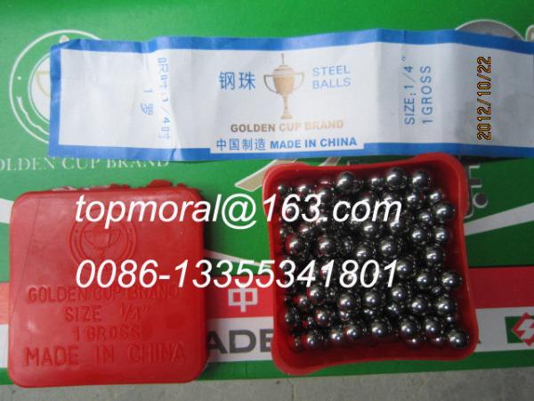 Steel ball for bicycle/ golden cup steel ball