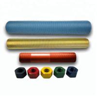 Ptef anodisé coloré a enduit Rod Ends Bolts Acme Threaded Rod With Nuts