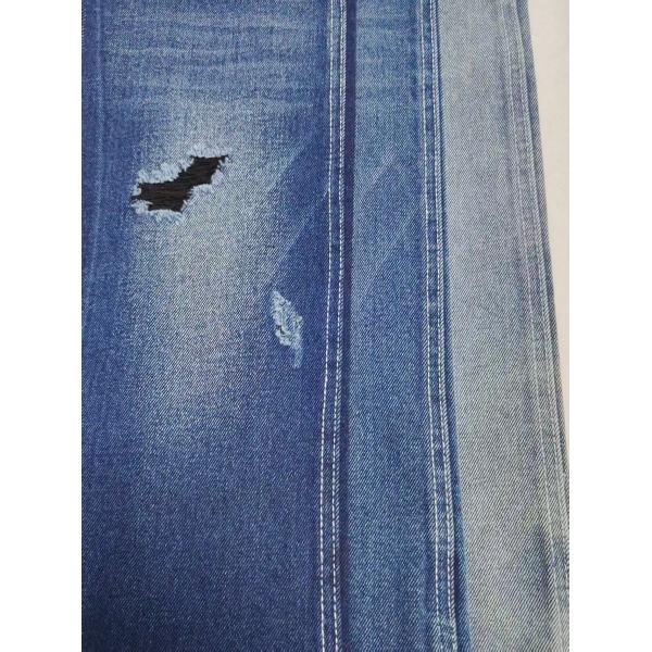 TWILL Style Woven INDIGO/BLACK 12.2oz Denim Fabric For Boyfriends Jeans