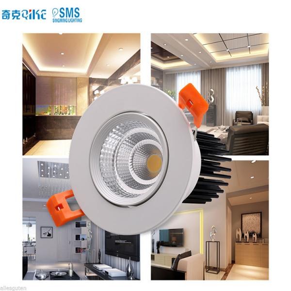 warm white pure white cool white AC85-265V hot sale 700LM 7W COB dimmable led downlight