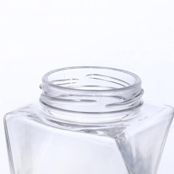 пустые бутылки меда 500г освобождают форму извива опарника 12ОЗ меда стеклянную с крышкой