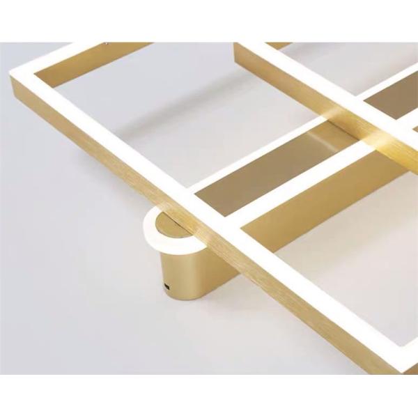 Sala de estar/dormitorio/cocina 260V Matte Gold Modern Ring Light