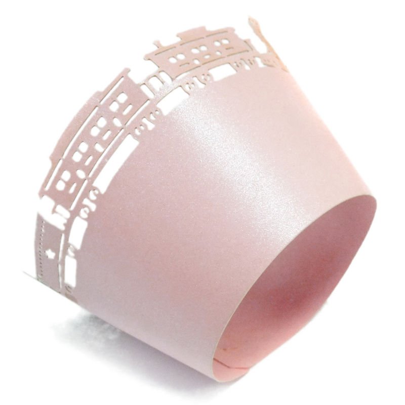 Customized design 250gsm pearl art paper Decorative Cupcake Wrappers Service