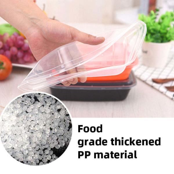 O escape impermeabiliza as caixas de armazenamento plásticas do alimento descartáveis leva embora o empacotamento
