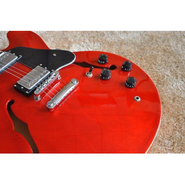 Factory supply Red G es335 electric jazz guitar semi-hollow arched top ES 335 jazz guitar