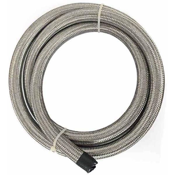 AN4  / AN 6 Braided Rubber Fuel Hose for Automotive , Stainless Steel Outer