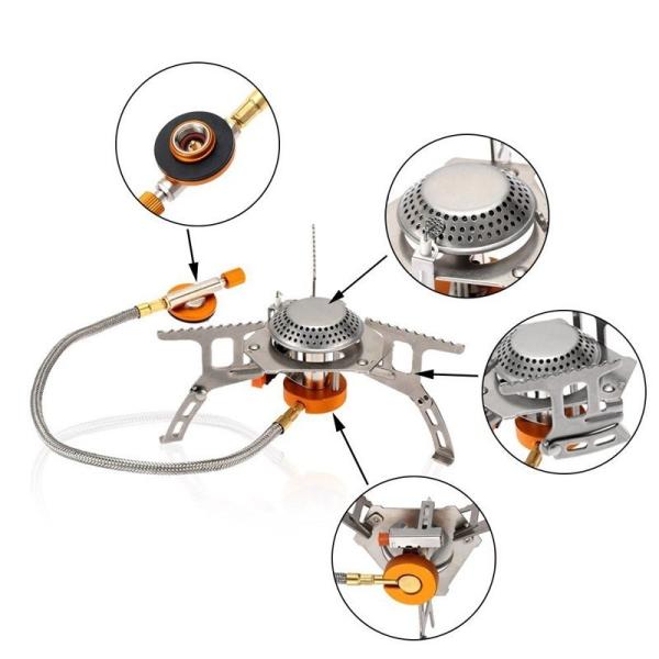 Outdoor Picnic Portable Folding Style Gas Cooker with High Pressure Protection Device