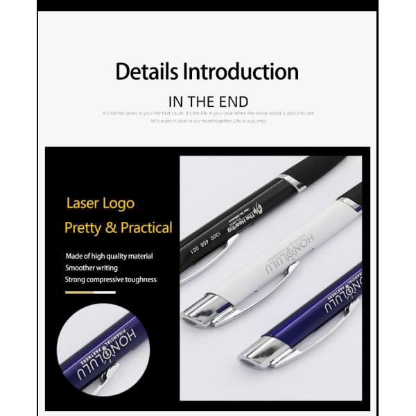 Business Style Triangular Barrel Ballpoint Pen Muti-color Metal Press Ball Pen