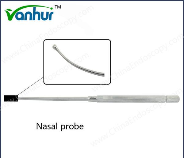 Curved Round Head Nasal Probe Reusable Sinuscopy Instruments for Nasal Surgery Tools