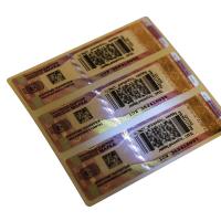 Papel impermeable ROHS de falsificación anti frágil de la etiqueta engomada del vinilo HX-32