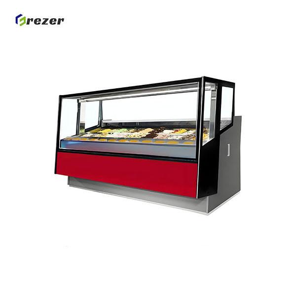 Supermarché congélateur de glace BIG Gelato congélateur de glace 1550MM 1890MM
